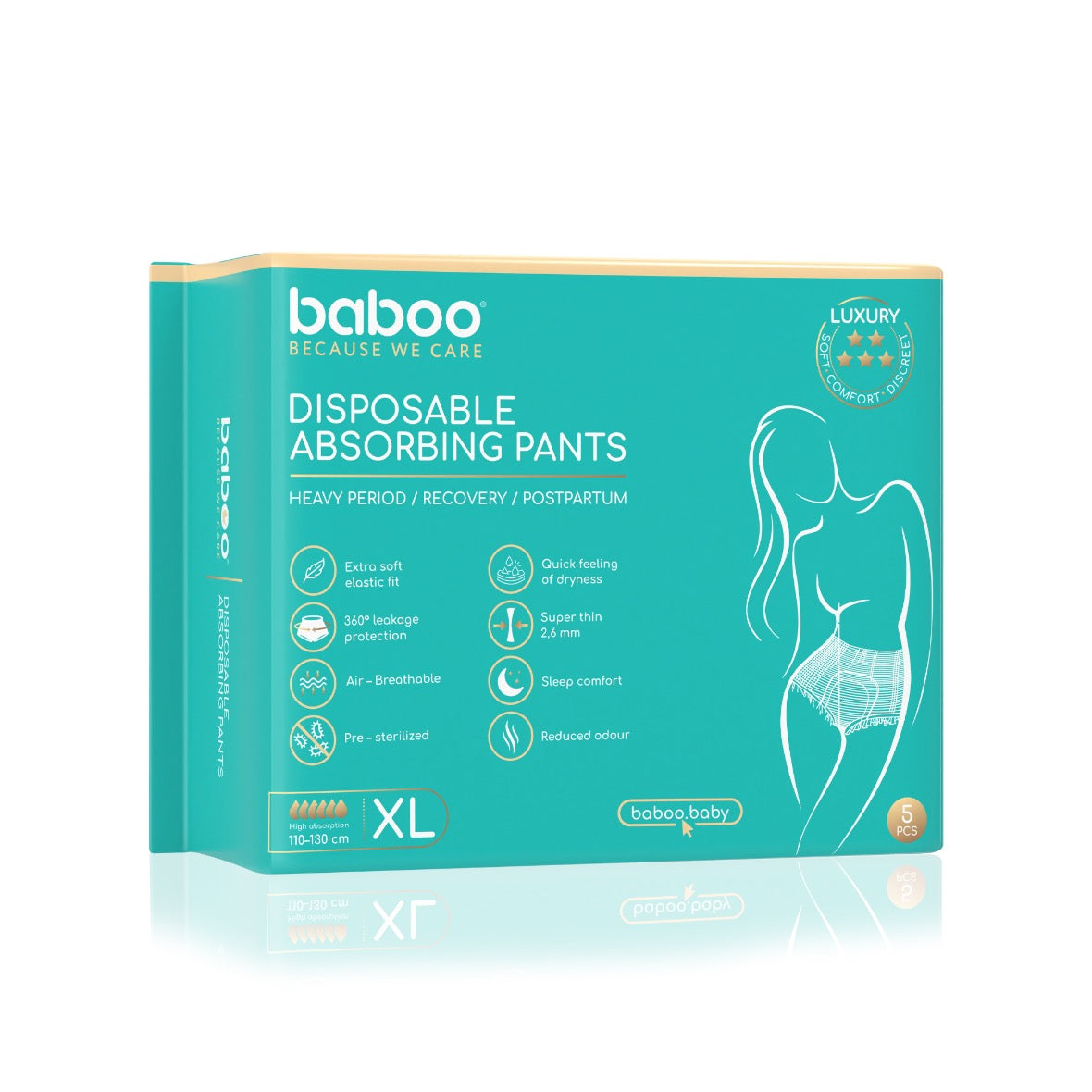 Baboo Disposable Absorbing Pants (5 pcs)