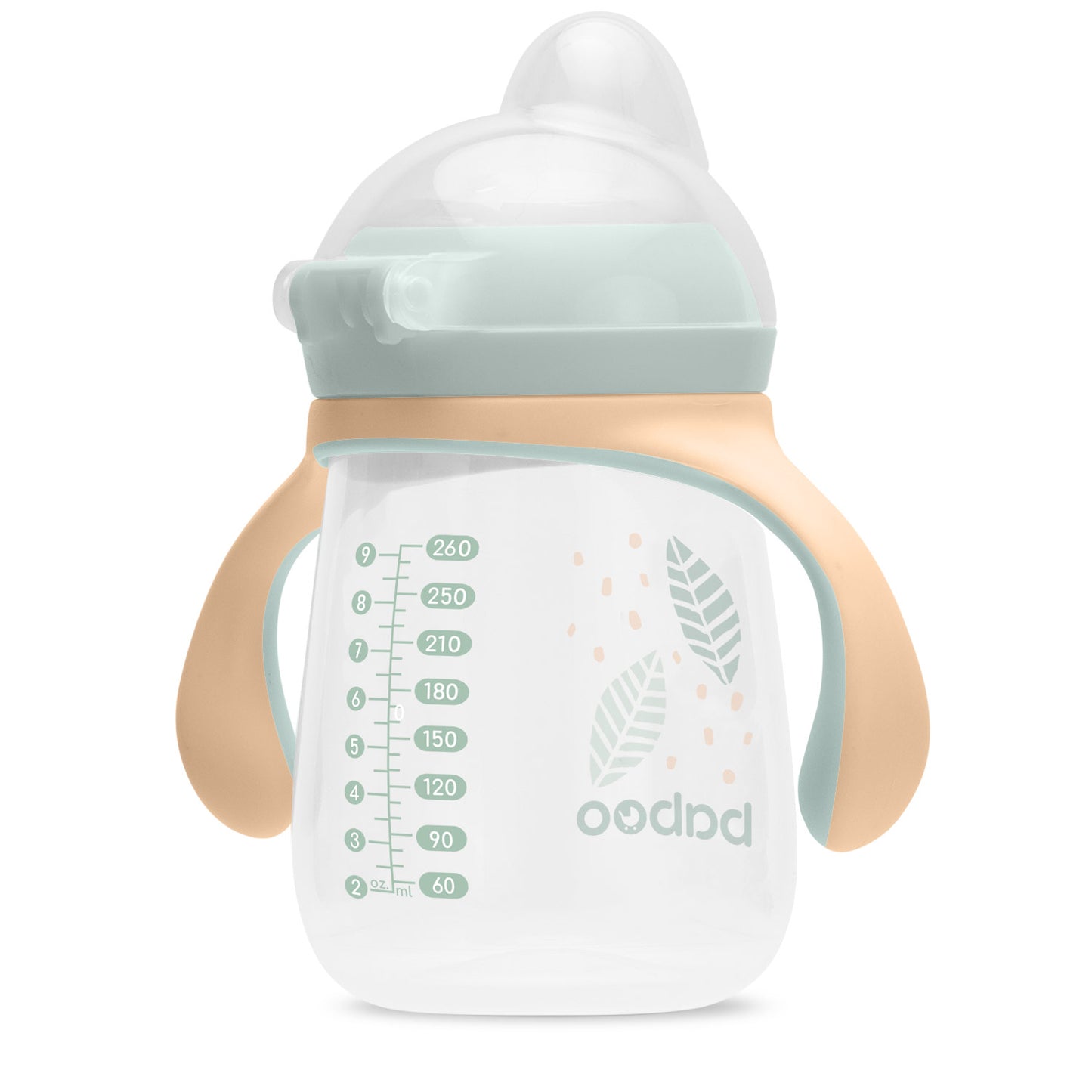 Baboo Cup with Silicone Spout – 6m+, Peachy Keen (260ml)