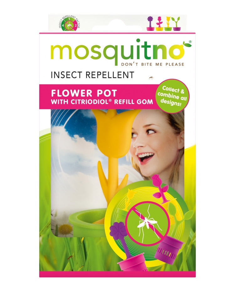 MosquitNo Trendy Insect Repellent Citronella Flower Pot
