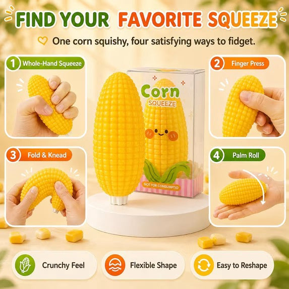Corn Squeeze - Crunchy Squishy Fidget