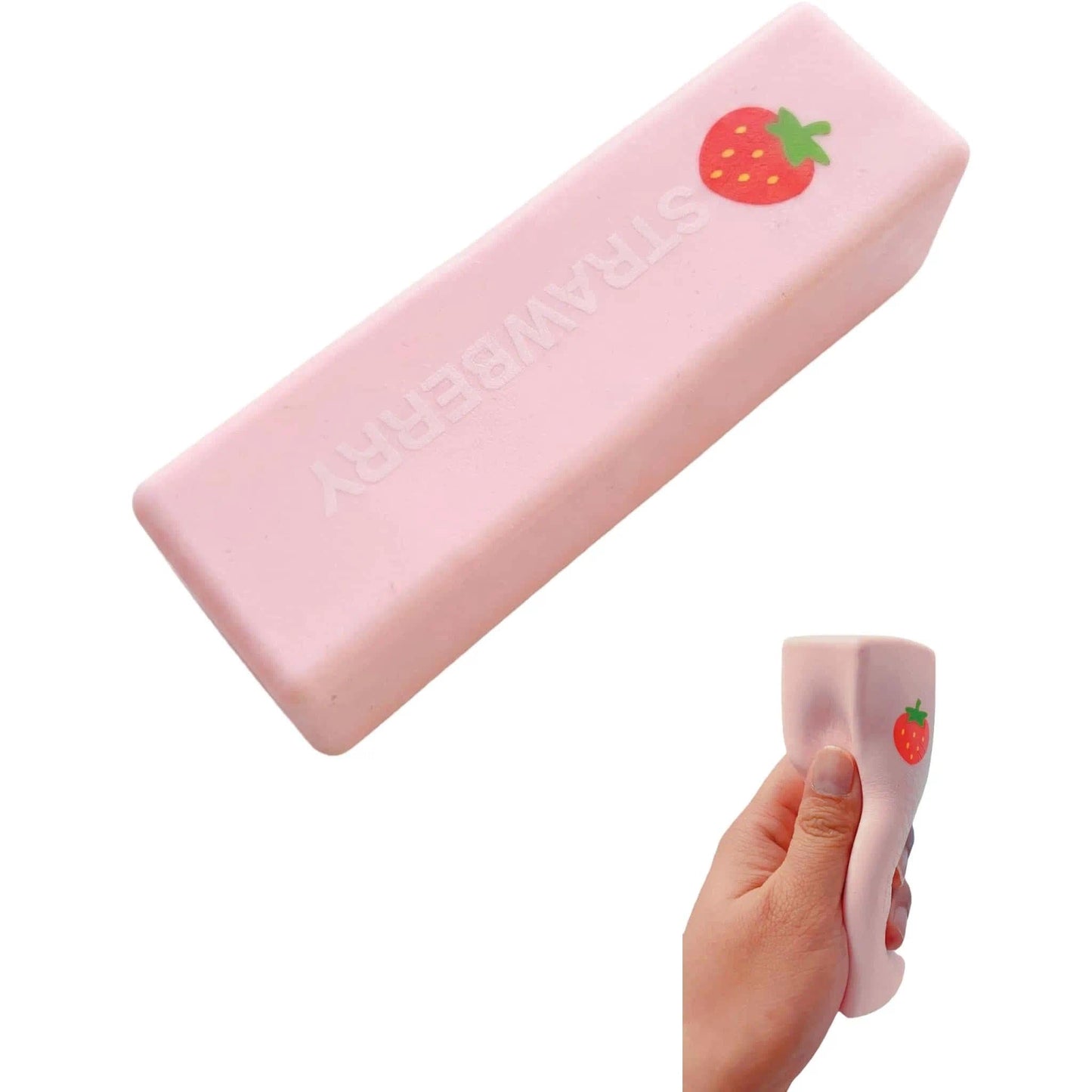 Strawberry Milk Stick Slow Rising Squishy Fidget Toy