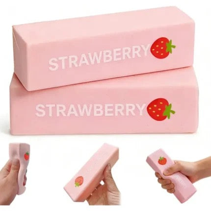 Strawberry Milk Stick Slow Rising Squishy Fidget Toy