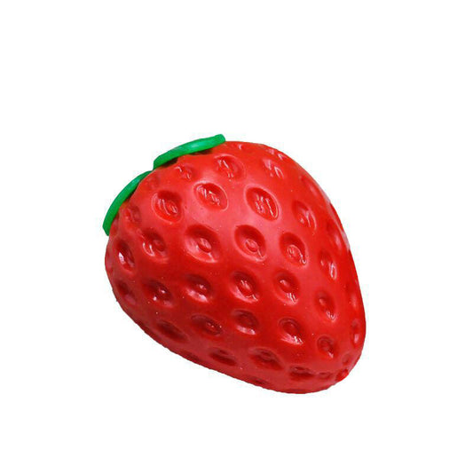 Squishy Strawberry Squeezable Stress-Relief Toy