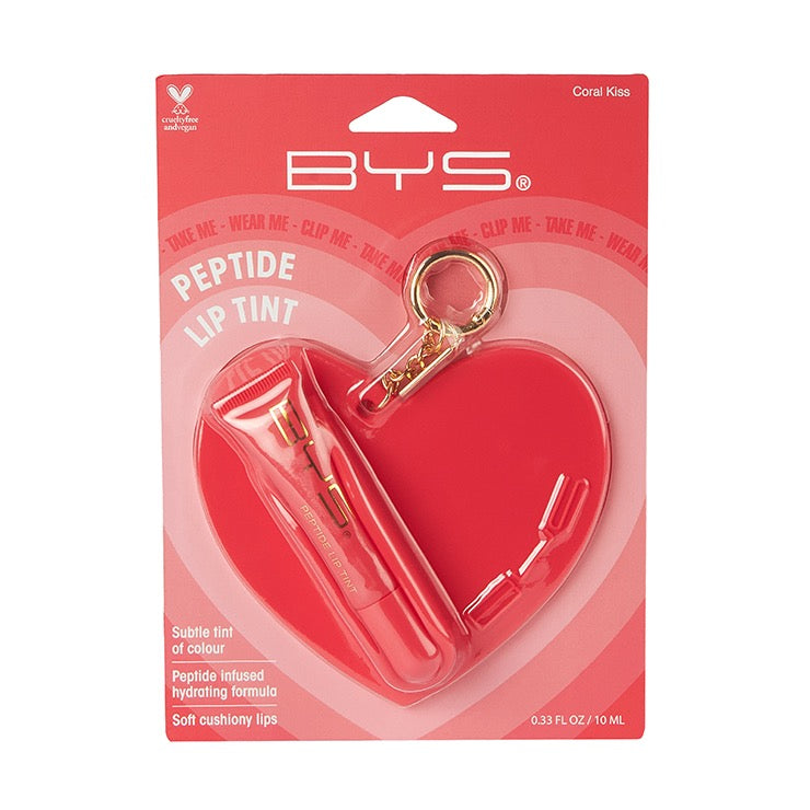 BYS Peptide Lip Tint With Heart Bag Charm