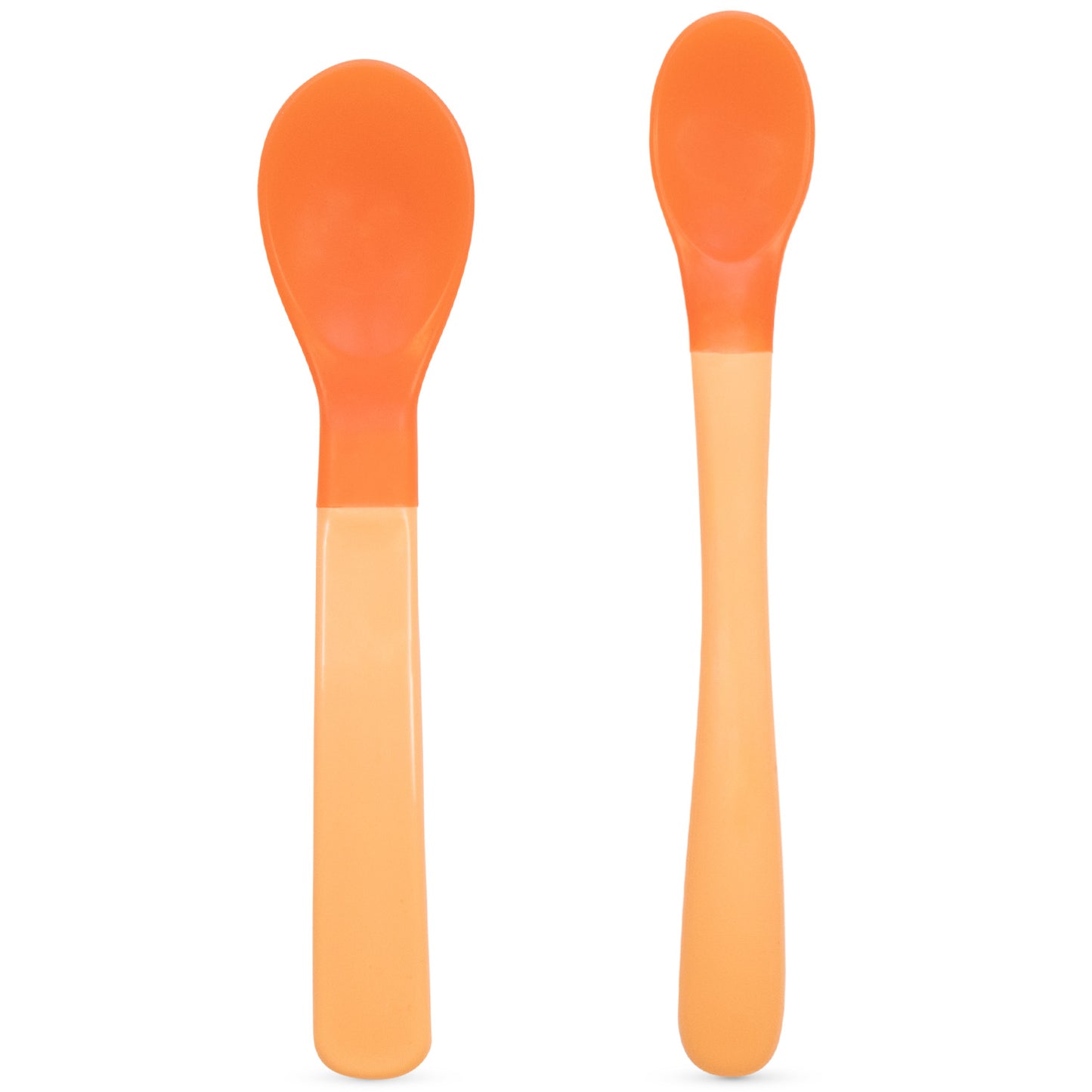 Baboo Thermo Sensitive Spoons (2 pcs), Peachy Keen