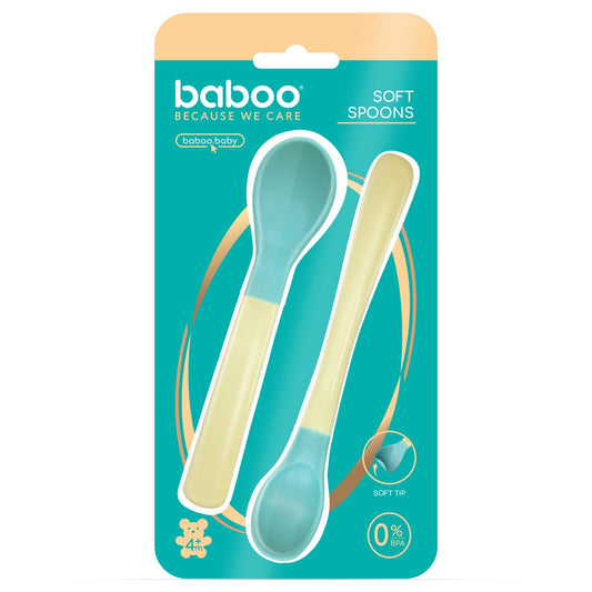 Baboo Soft Spoons (2 pcs), Lagoon Fiesta