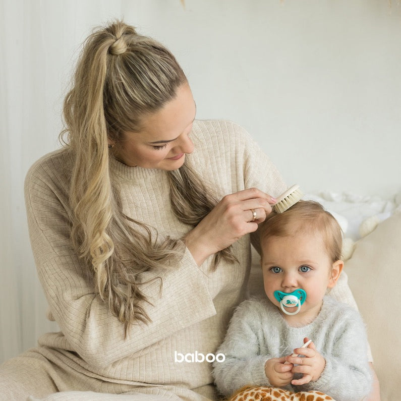Baboo Baby Grooming Set: Hair Brush & Comb