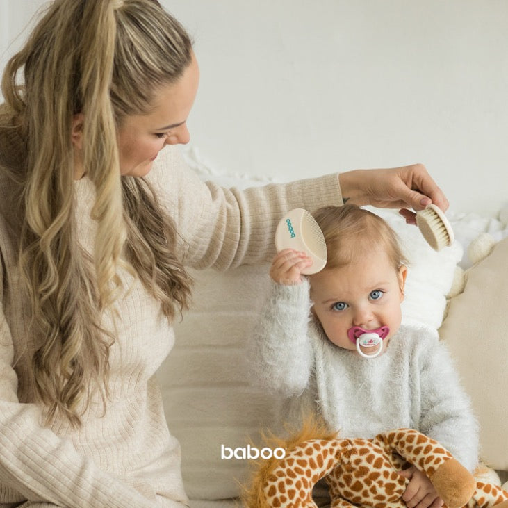 Baboo Baby Grooming Set: Hair Brush & Comb