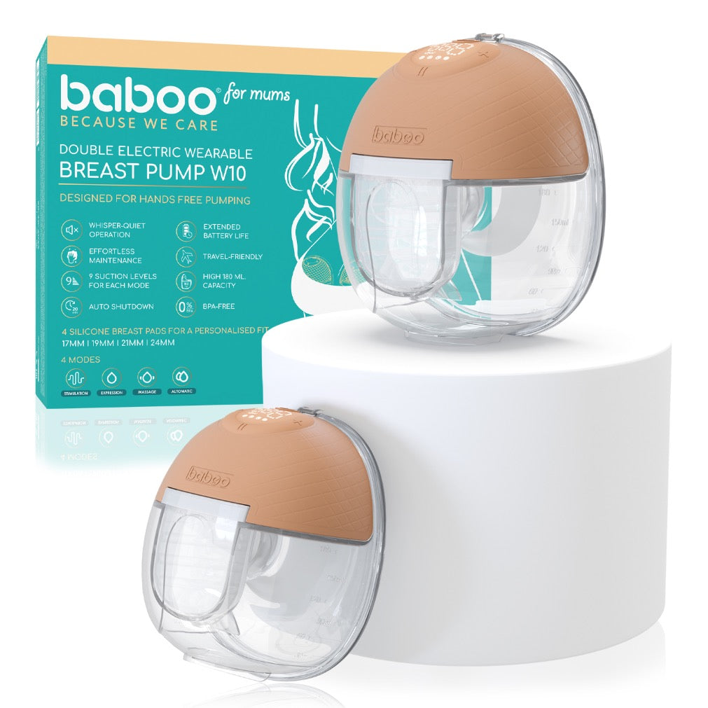 Baboo Electric Wearable Hands-Free Breast Pump W10 – Double