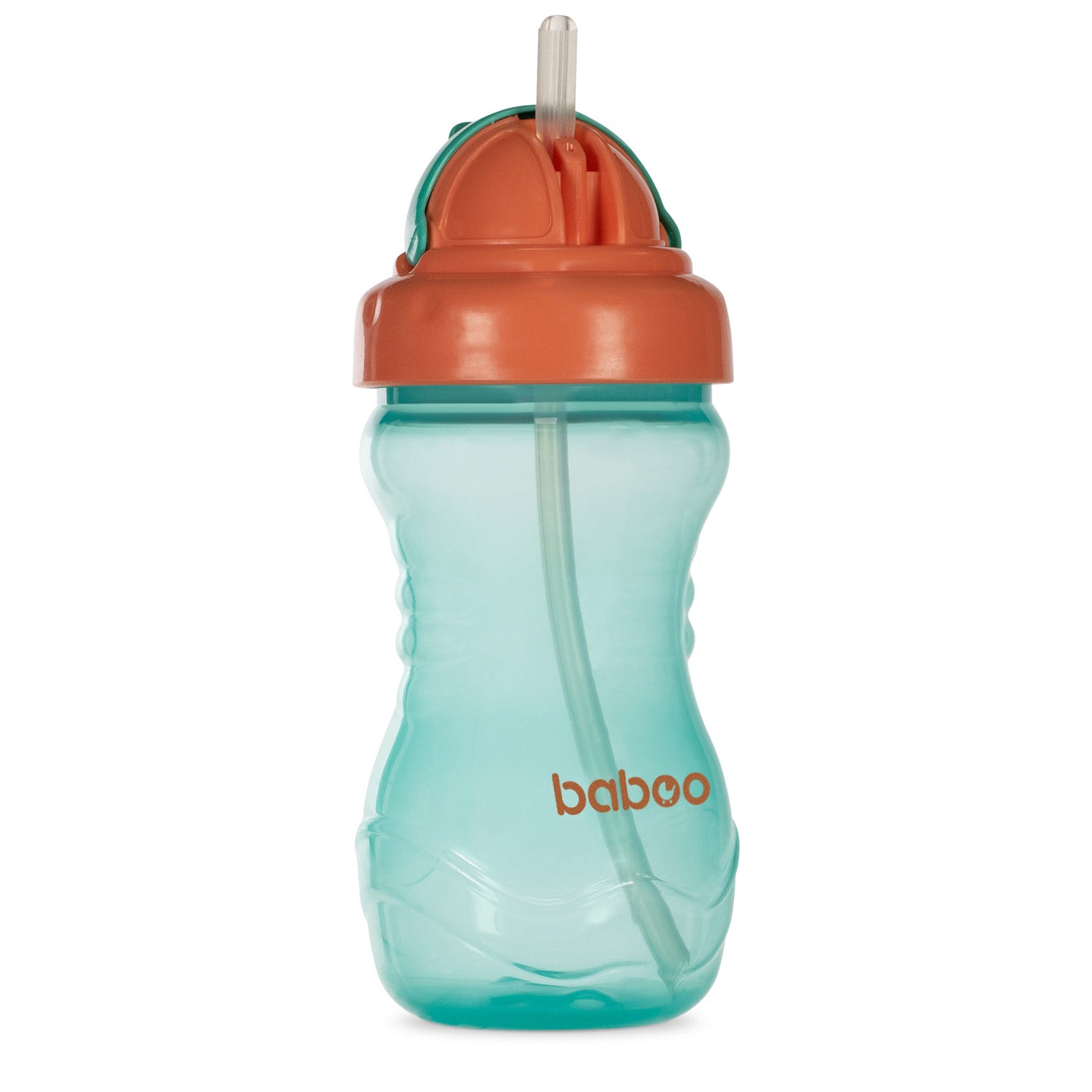 Baboo Cup with Flip Silicone Straw – 9m+, Green (360ml)