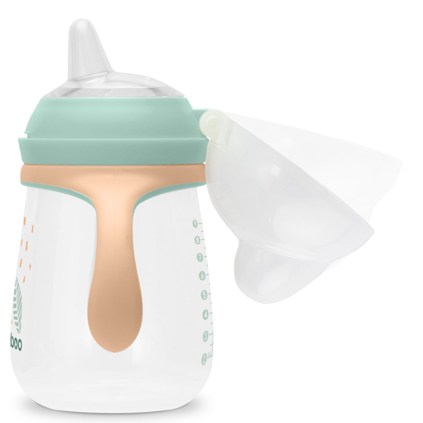 Baboo Cup with Silicone Spout – 6m+, Peachy Keen (260ml)