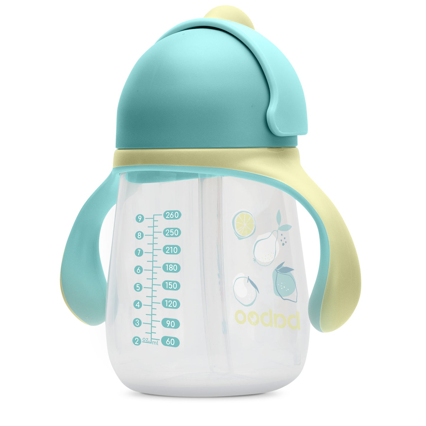 Baboo Cup with Silicone Straw – 9m+, Lagoon Fiesta (260ml)