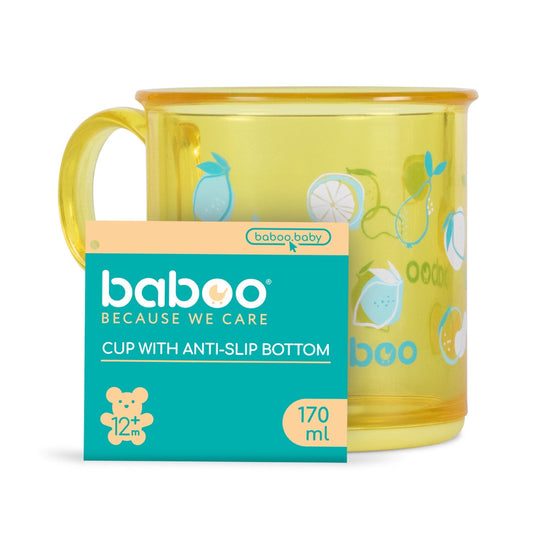 Baboo Cup with Anti-Slip Bottom – 12m+, Lagoon Fiesta (170ml)