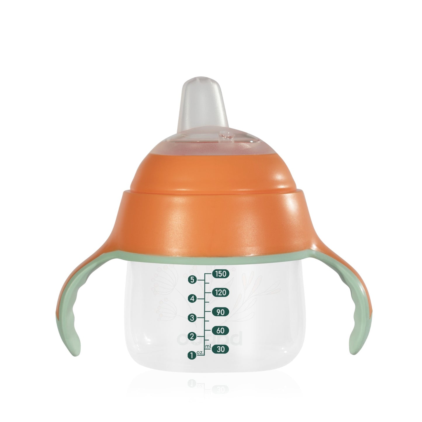 Baboo Cup with Silicone Spout – 6m+, Peachy Keen (150ml)