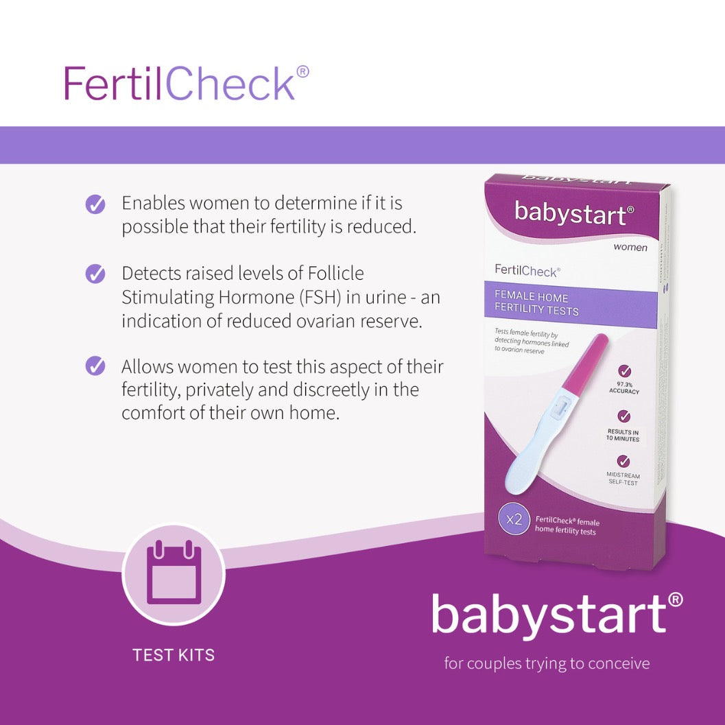 BabyStart FertilCheck Female Home Fertility Tests (x2 Tests)