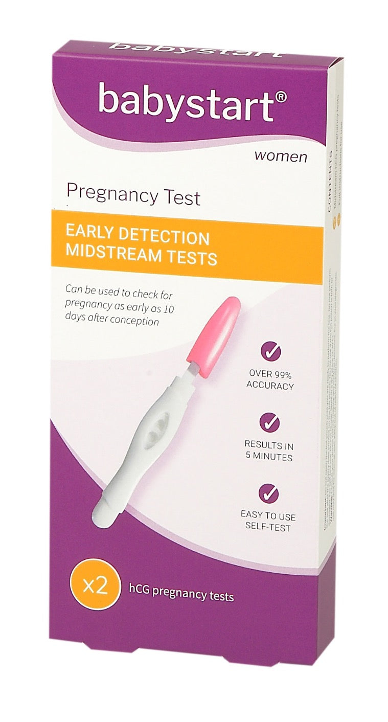 BabyStart Early Detection Pregnancy Tests (x2 Tests)