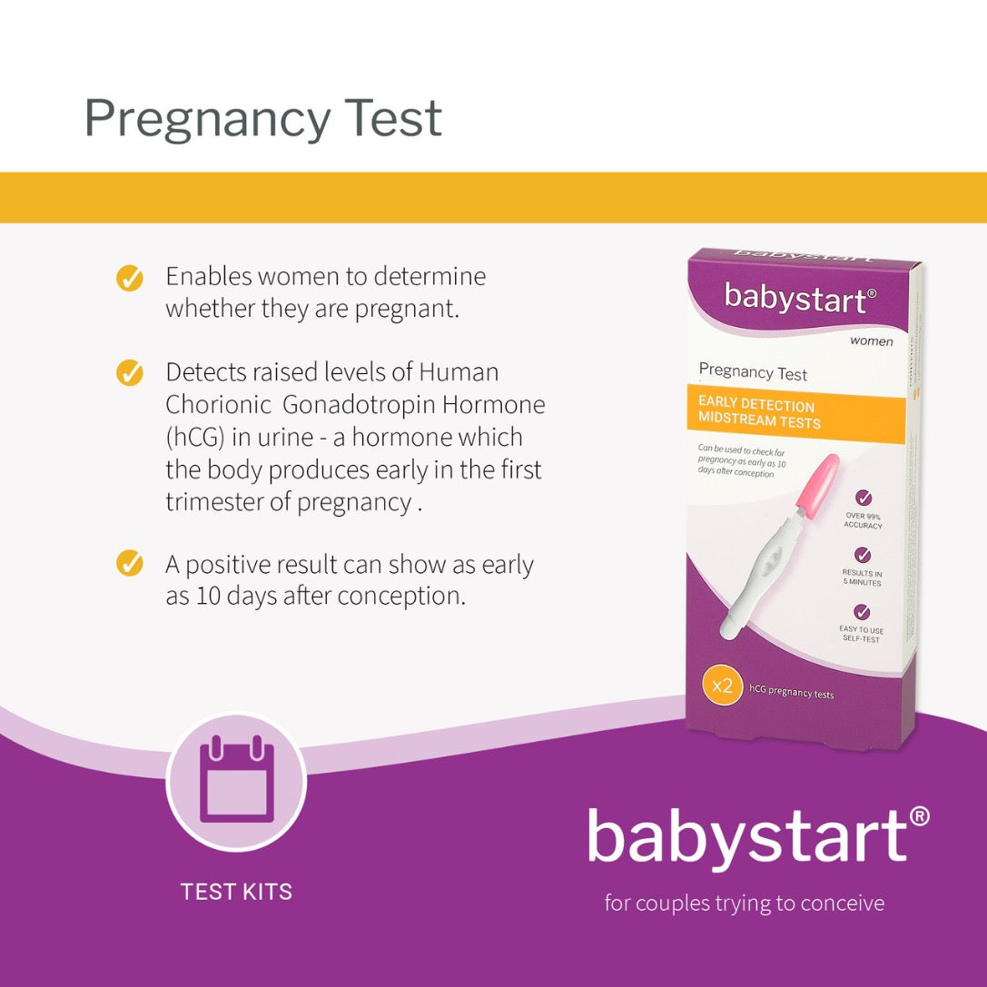 BabyStart Early Detection Pregnancy Tests (x2 Tests)