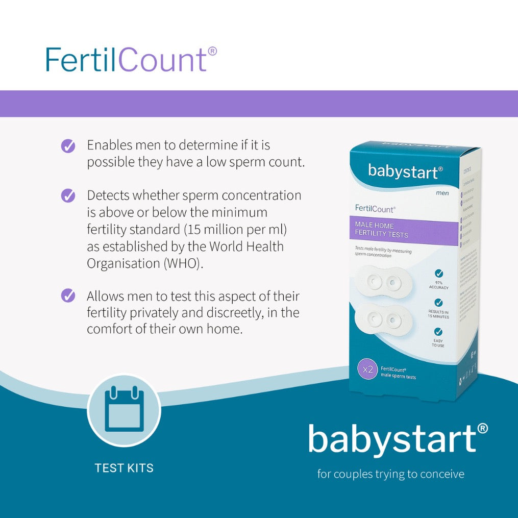 BabyStart FertilCount Male Home Fertility Tests (x2 Tests)