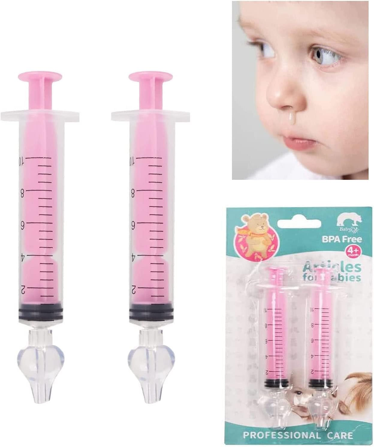 Baby Age Nose Cleaner Syringe Irrigator (2-Pack)