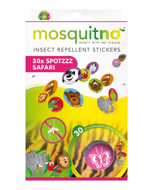 MosquitNo Insect Repellent SpotZzz Stickers Safari (30 stickers)