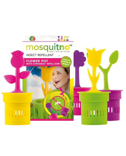 MosquitNo Trendy Insect Repellent Citronella Flower Pot