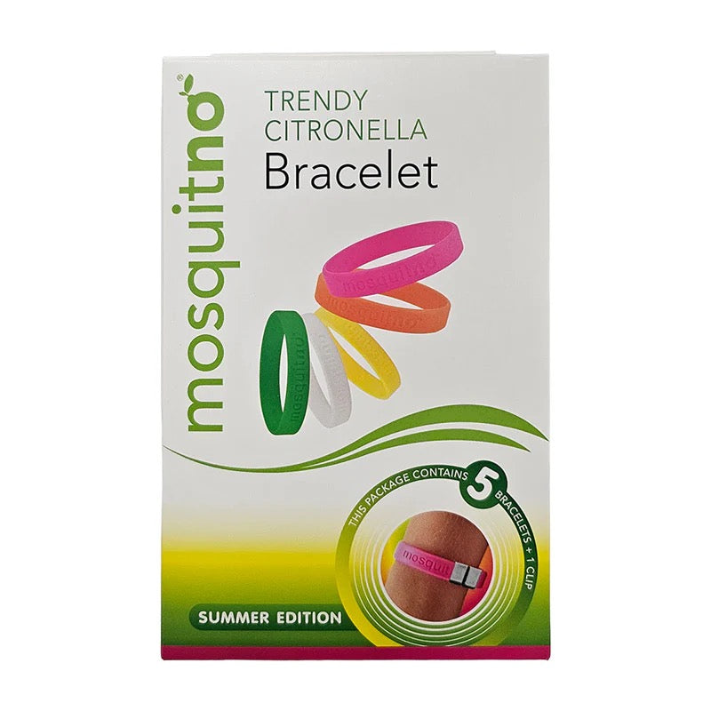 MosquitNo Trendy Citronella Bracelets – Summer (5-Pack)