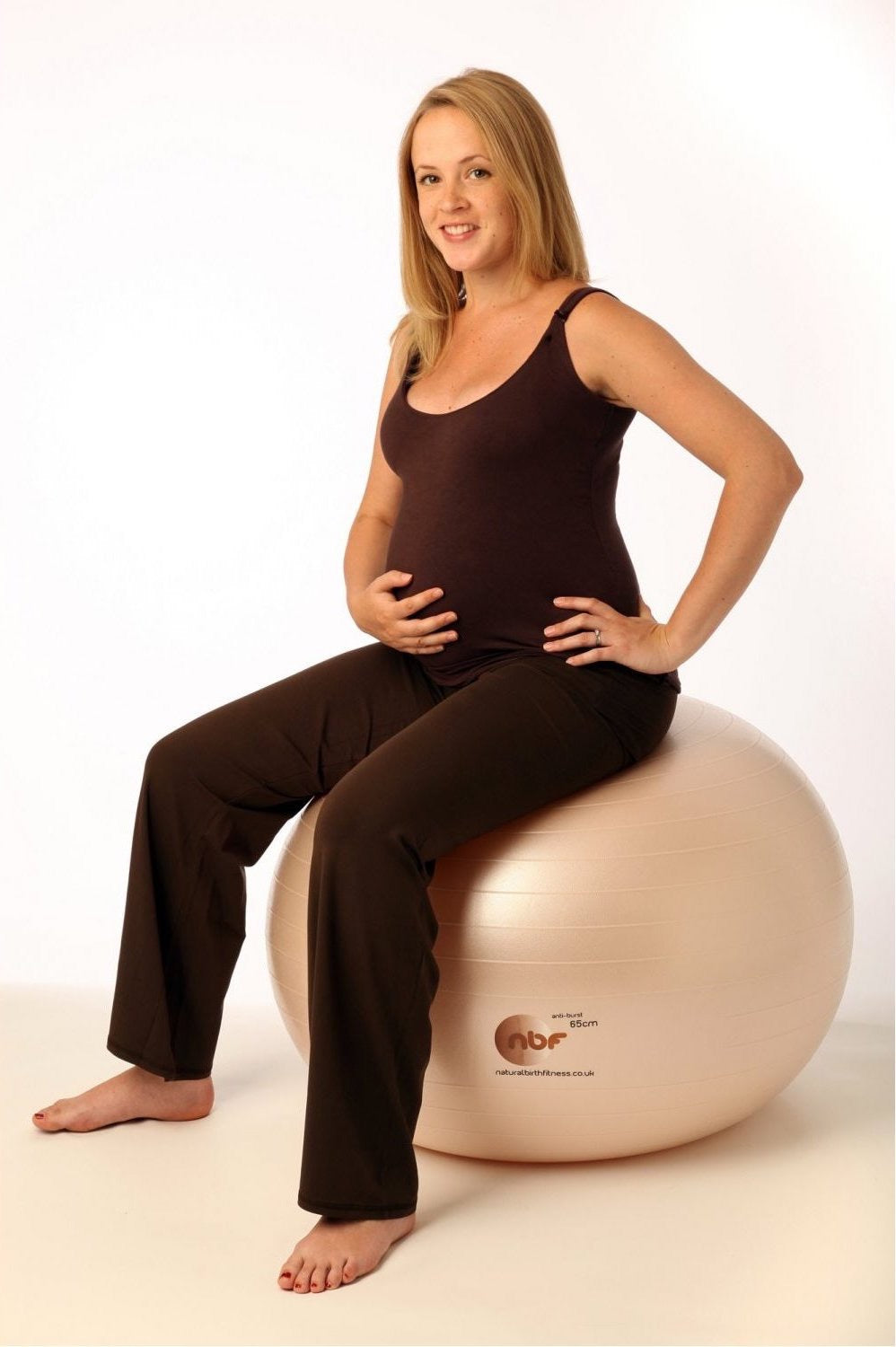 NBF Natural Birth and Fitness Birthing Ball & Pump (65cm)