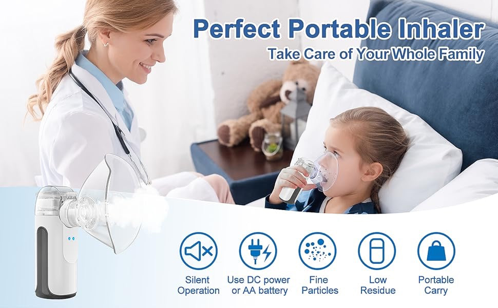 MY-132 Compact Portable Nebulizer with Rechargeable Lithium Battery