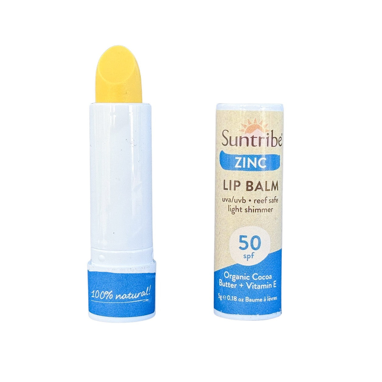 Suntribe Organic Mineral Zinc Lip Balm SPF 50 (5g)