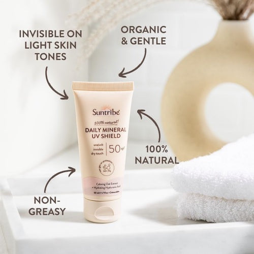 Suntribe Organic Mineral UV Shield SPF 50 (50ml)