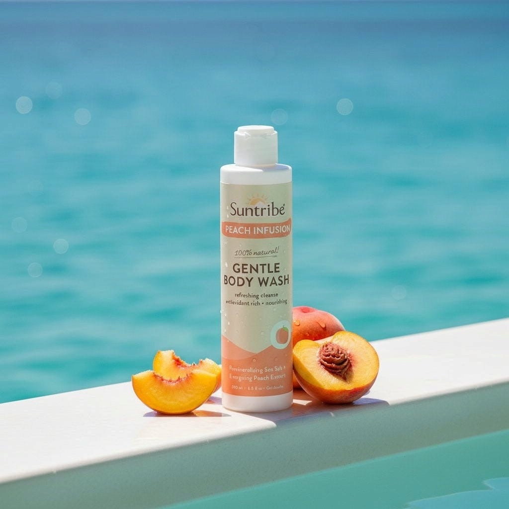Suntribe Natural Gentle Body Wash Peach Infusion (200ml)