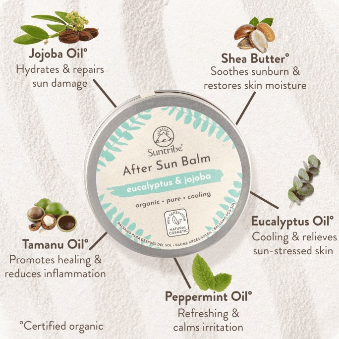 Suntribe Organic After Sun Balm Eucalyptus & Jojoba (100ml)