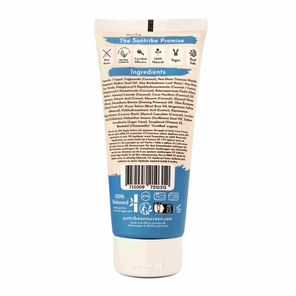 Suntribe Active Organic Mineral Sunscreen SPF 50 (100ml)