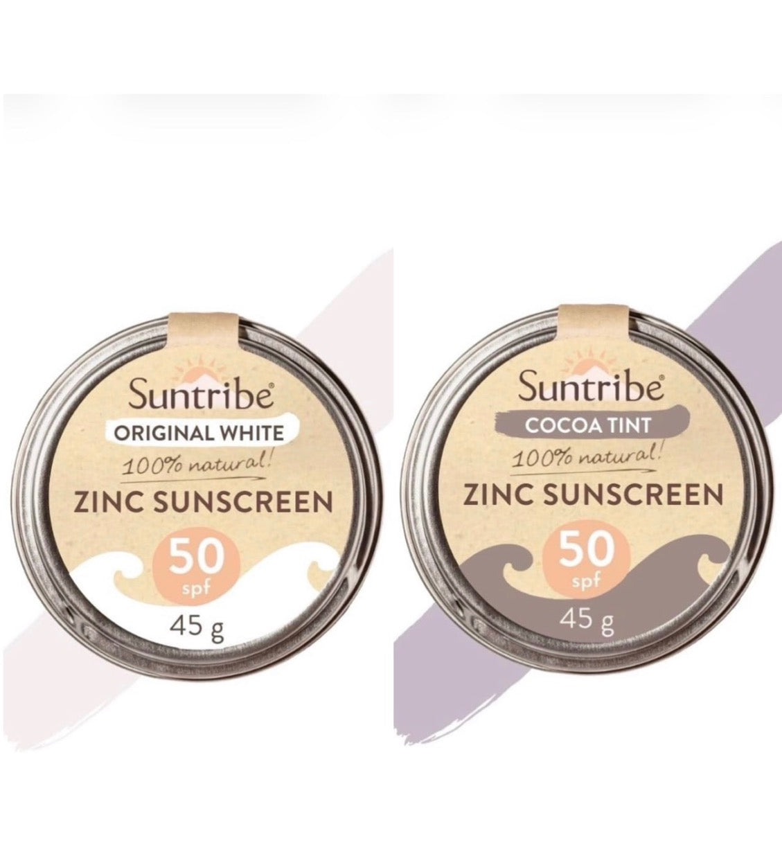 Suntribe Organic Mineral Face & Sport Zinc Sunscreen SPF 50 (45g)
