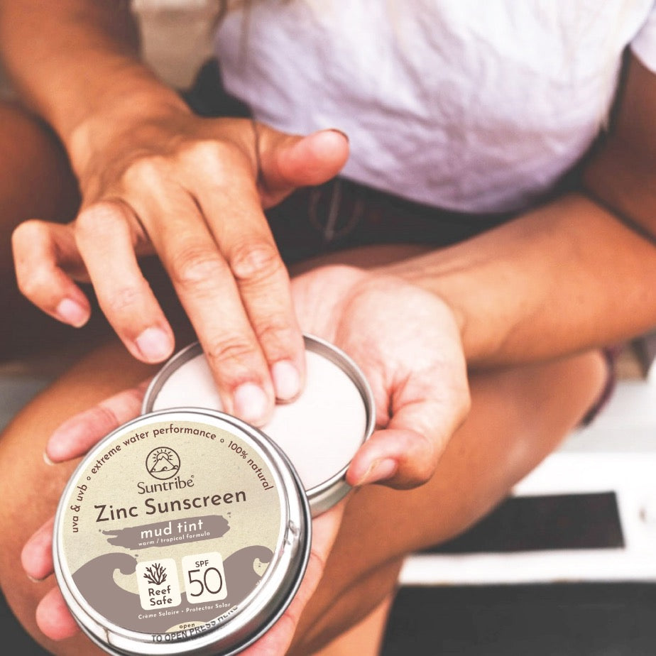 Suntribe Organic Mineral Face & Sport Zinc Sunscreen SPF 50 (45g)