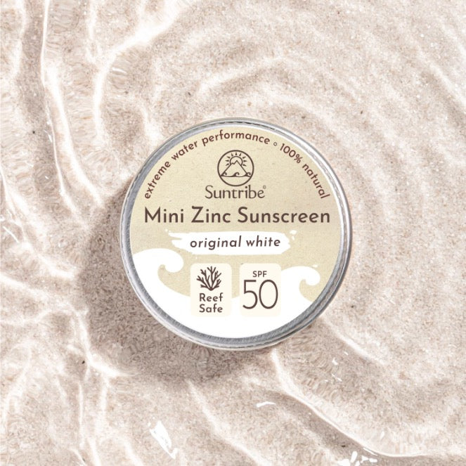 Suntribe Organic Mineral Face & Sport Mini Zinc Sunscreens SPF 50 (15g)