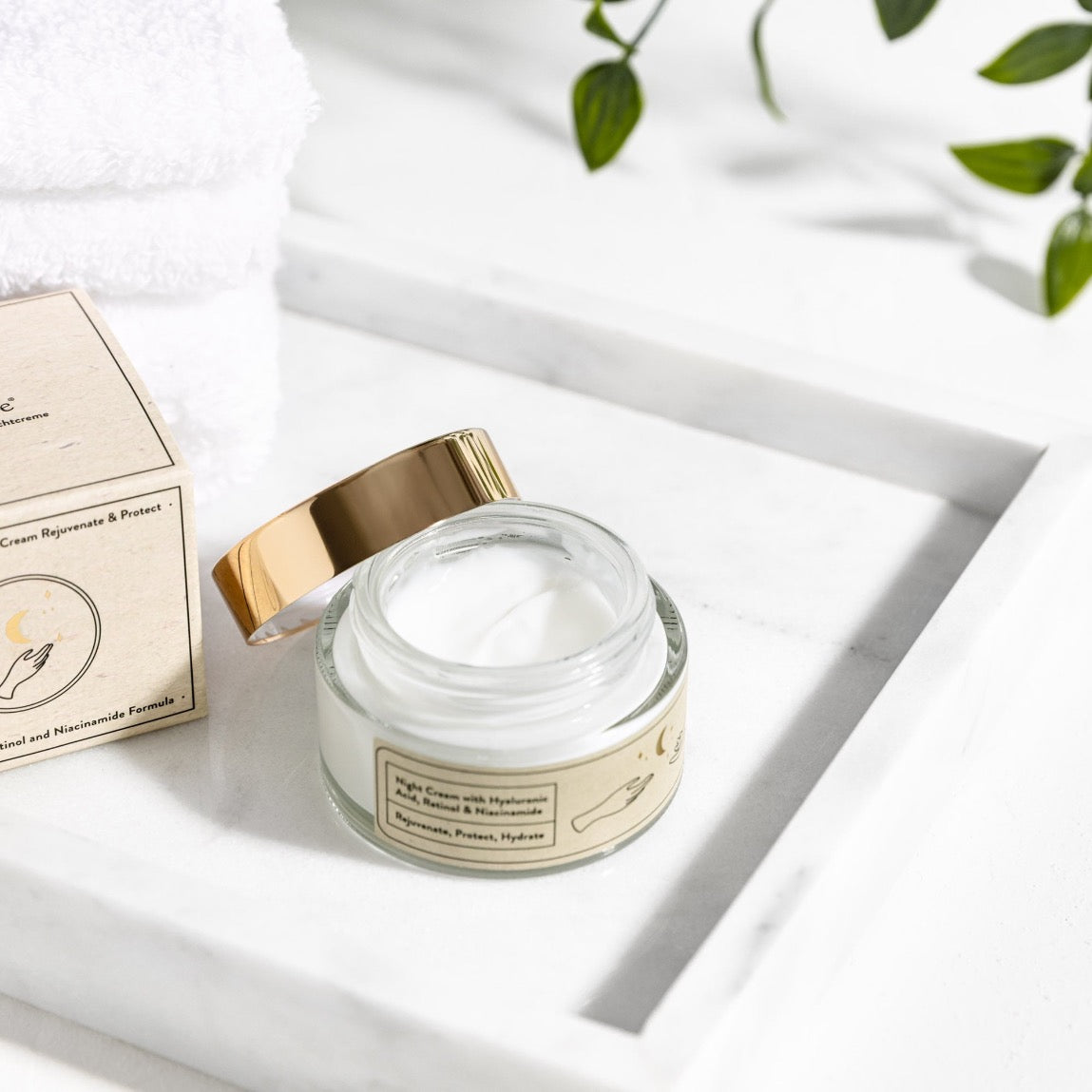 Suntribe Organic Anti-Aging Night Cream Hyaluronic Acid, Retinol & Niacinamide (50ml)