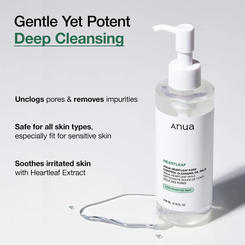 Anua Heartleaf Pore Control Cleansing Oil Mild (200ml)