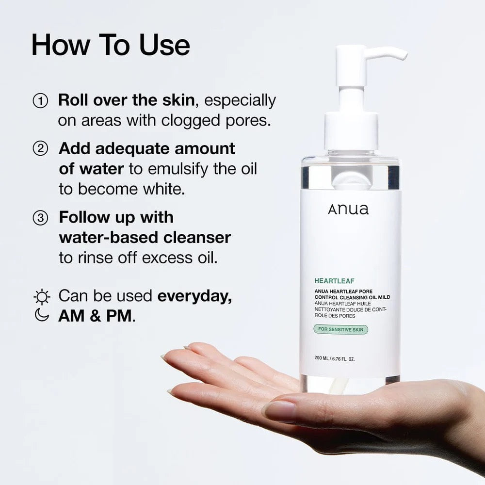 Anua Heartleaf Pore Control Cleansing Oil Mild (200ml)