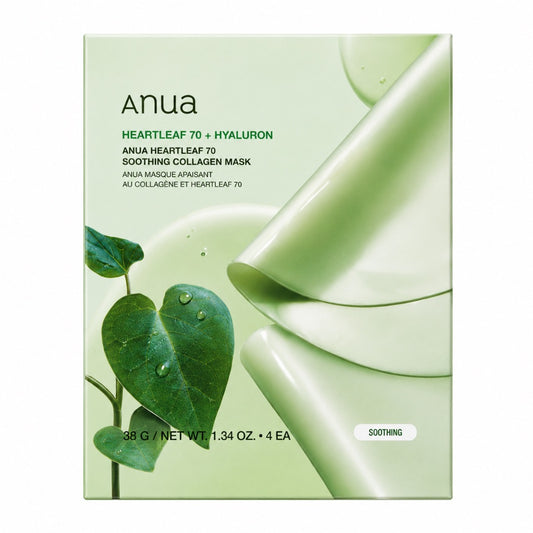 Anua Heartleaf 70 Soothing Collagen Mask (4 sheets)