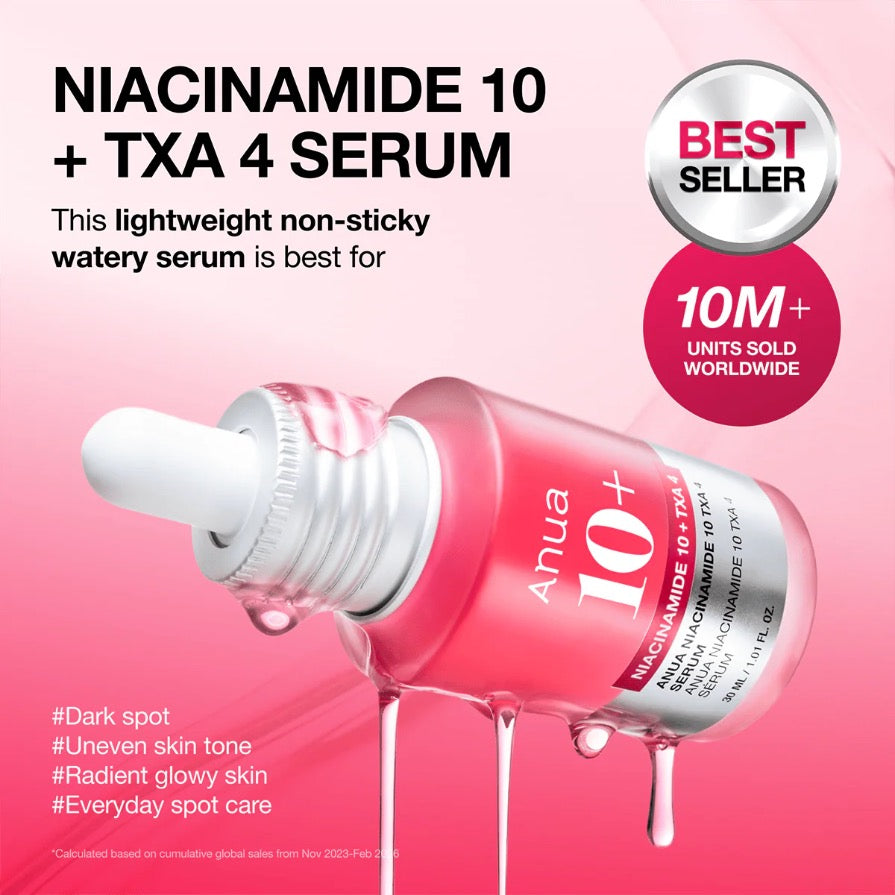 Anua Niacinamide 10% + Tranexamin TXA Acid 4% Serum (30ml)