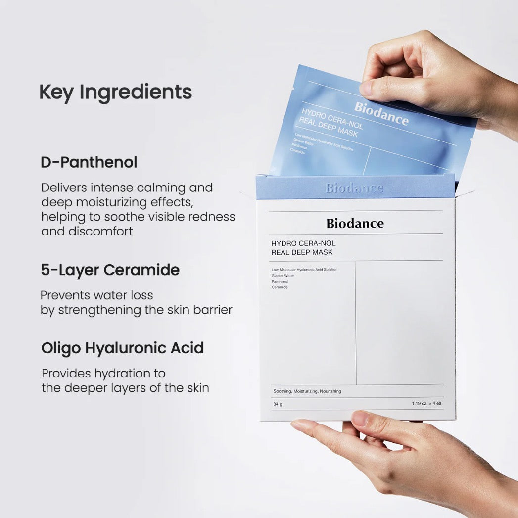 Biodance Hydro Cera-Nol Real Deep Mask (34g x 4pcs)