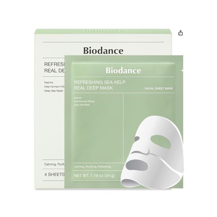 Biodance Refreshing Sea Kelp Real Deep Mask (34g x 4pcs)