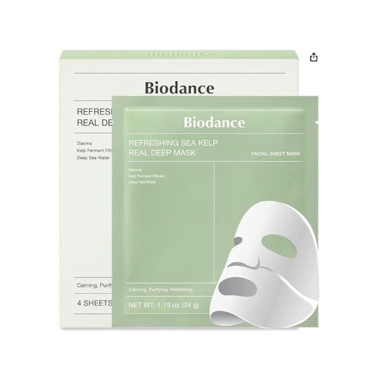 Biodance Refreshing Sea Kelp Real Deep Mask (34g x 4pcs)