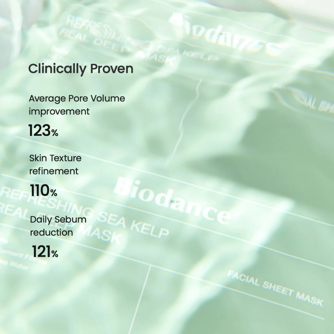 Biodance Refreshing Sea Kelp Real Deep Mask (34g x 4pcs)
