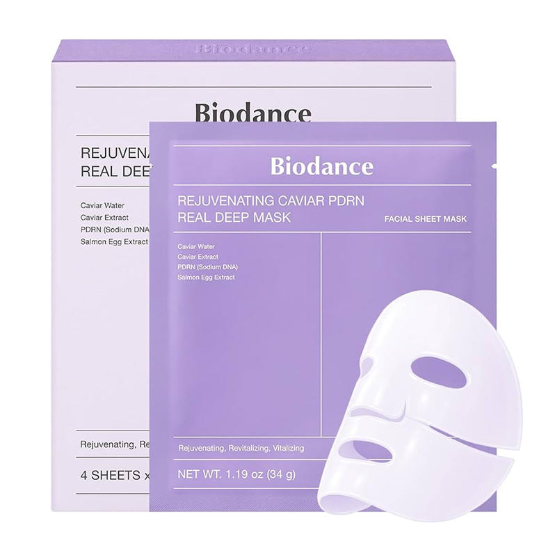 Biodance Rejuvenating Caviar PDRN Real Deep Mask (34g x 4pcs)