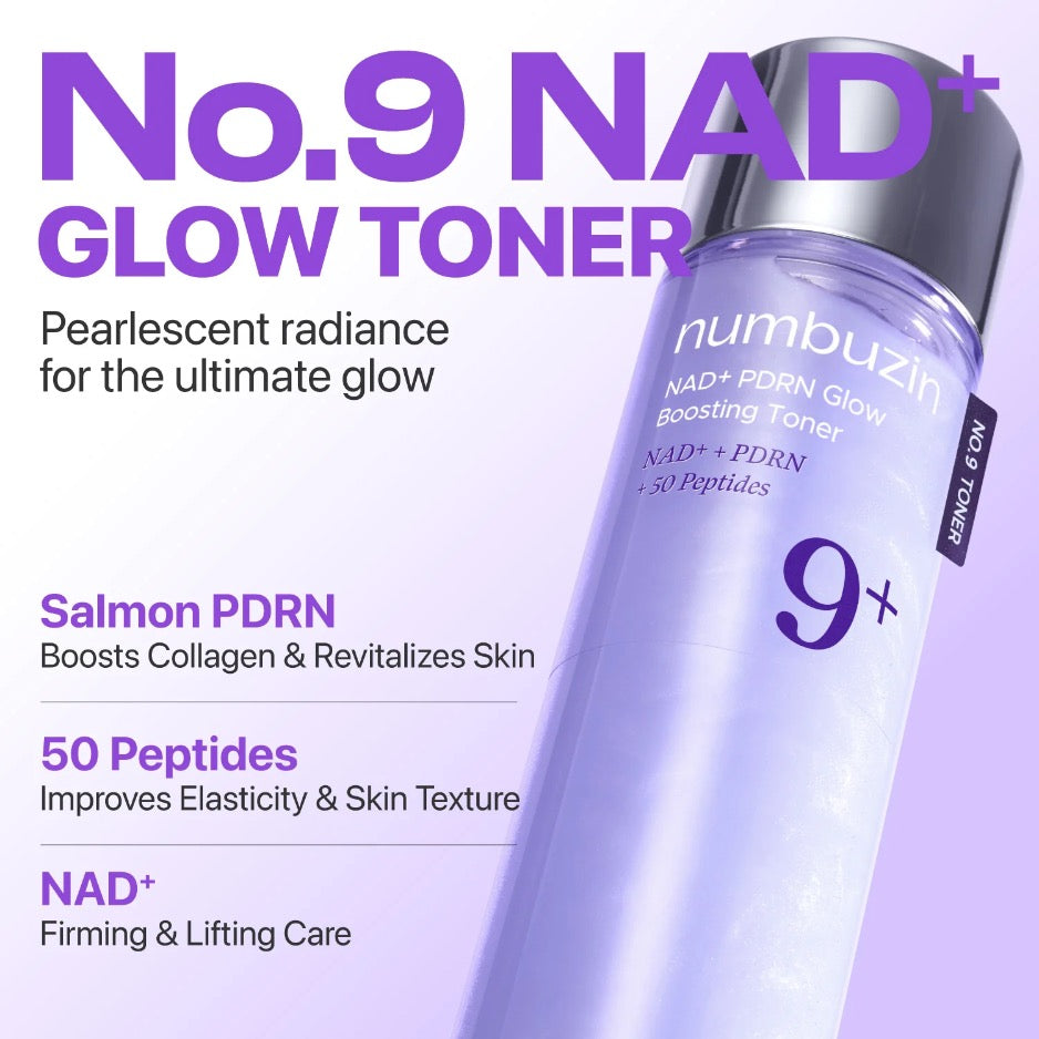 Numbuzin No.9+ NAD+ PDRN Glow Boosting Toner (150ml)